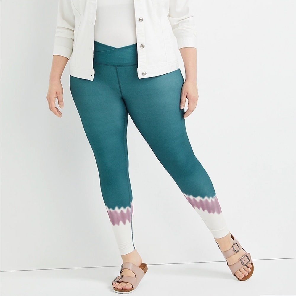 NWT Maurice’s Plus Size Super High Rise Tie Dye Luxe Crossover Leggings 1X